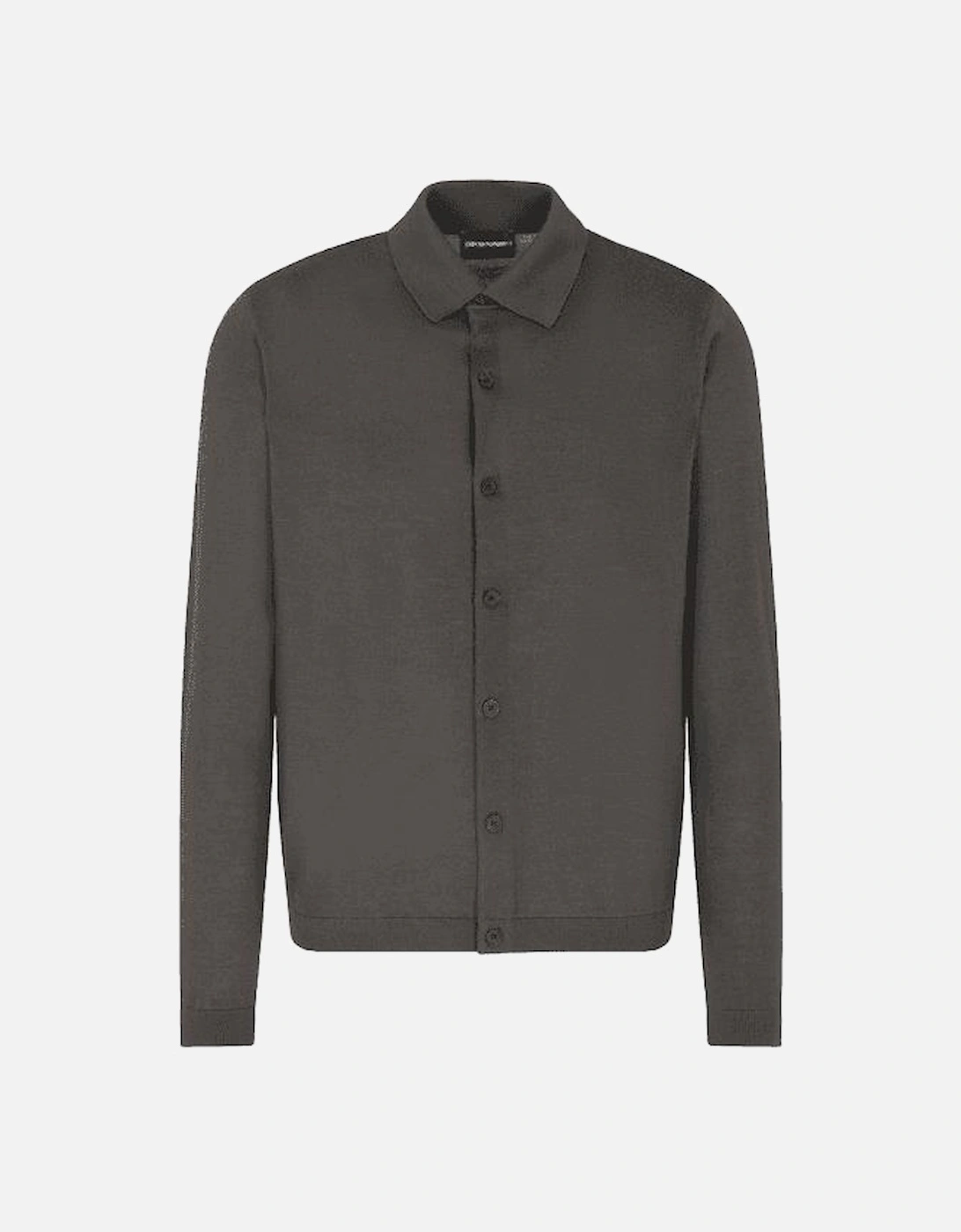 Collared Button Up Brown Knitted Cardigan, 4 of 3