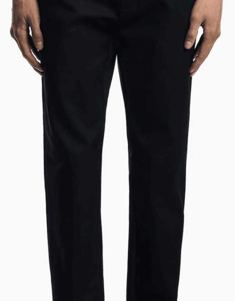 Comfort Gabardine Black Chinos