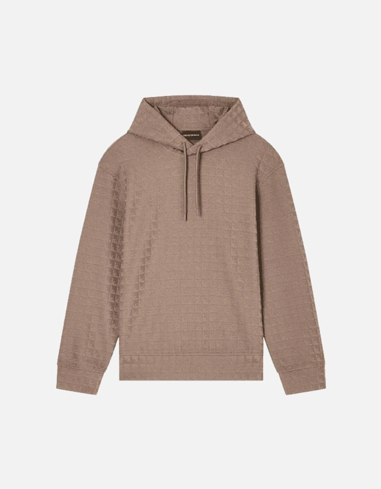 ASV Allover Logo Beige Pullover Hoodie
