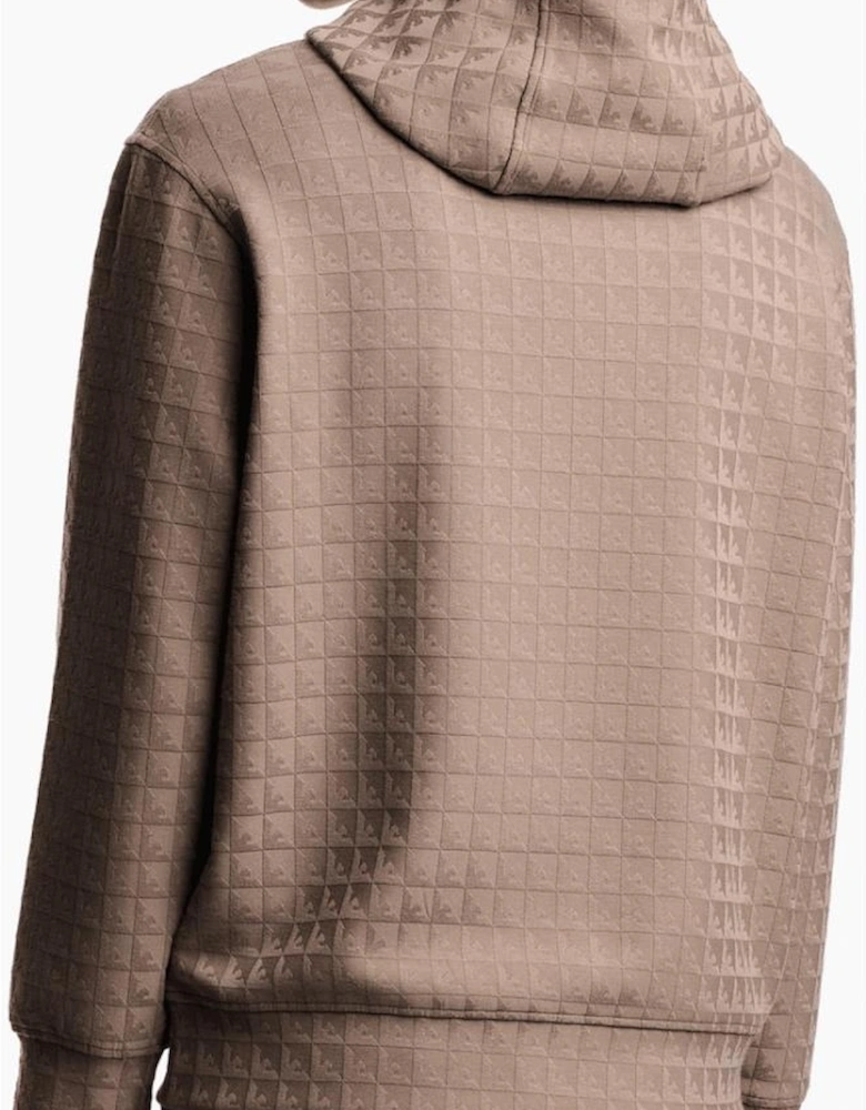 ASV Allover Logo Beige Pullover Hoodie