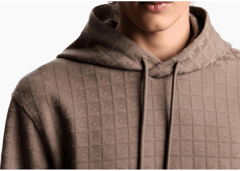 ASV Allover Logo Beige Pullover Hoodie