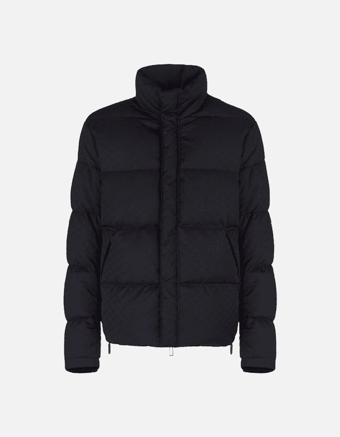 Allover Eagle Logo Quilted Navy Puffer Jacket, 5 of 4