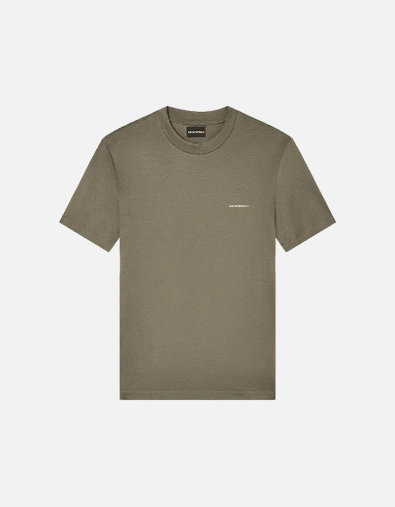 ASV Print Logo Khaki T-Shirt