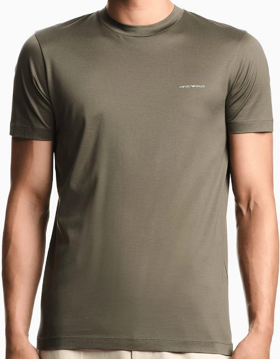 ASV Print Logo Khaki T-Shirt
