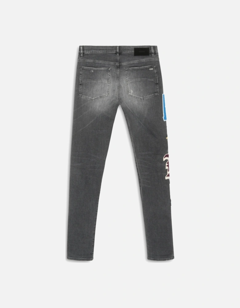 VARSITY PATCH SKINNY JEAN