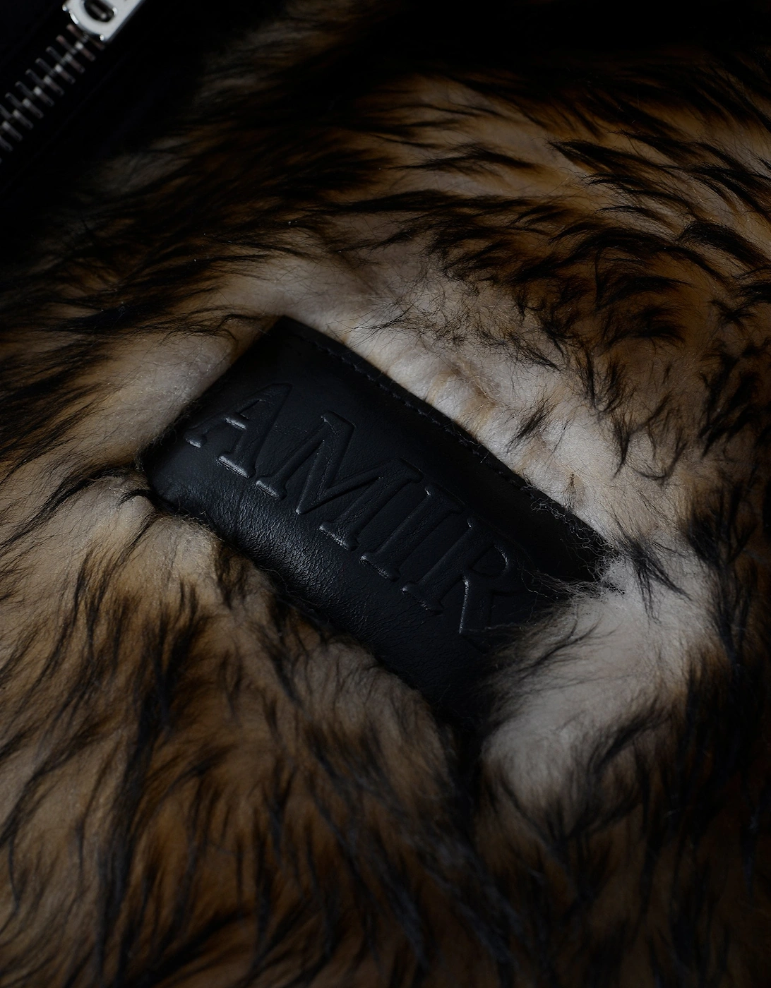 SHEARLING ZIP HOODED JACKET