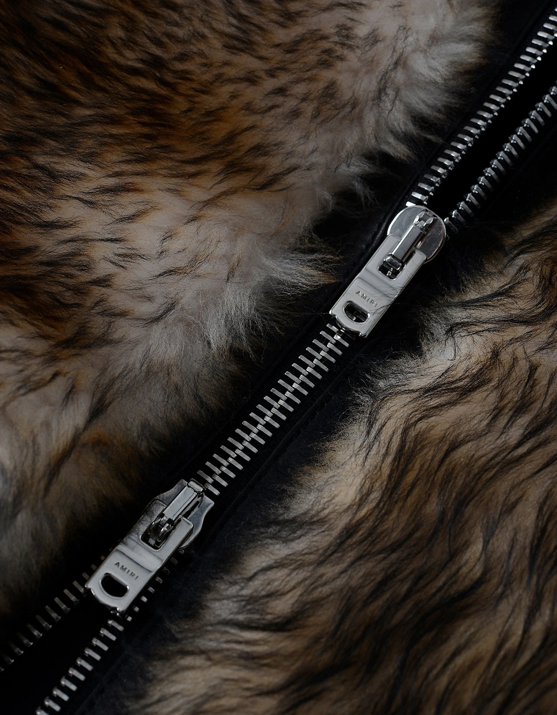 SHEARLING ZIP HOODED JACKET