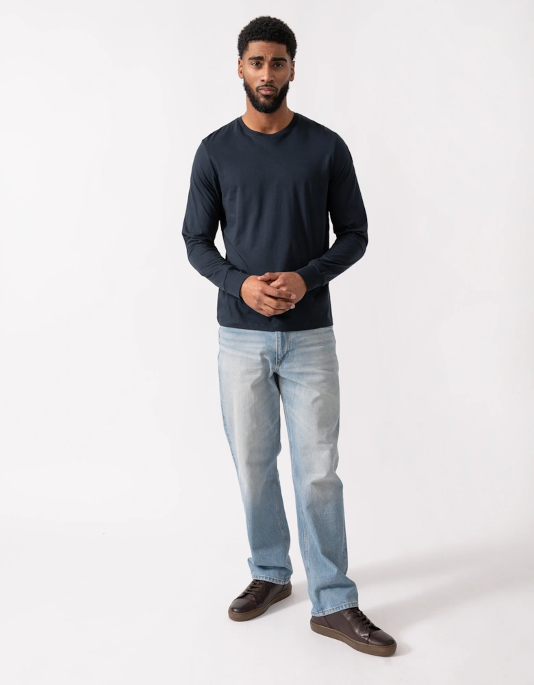 Kip Mens Long Sleeve T-Shirt - Blue Navy 316