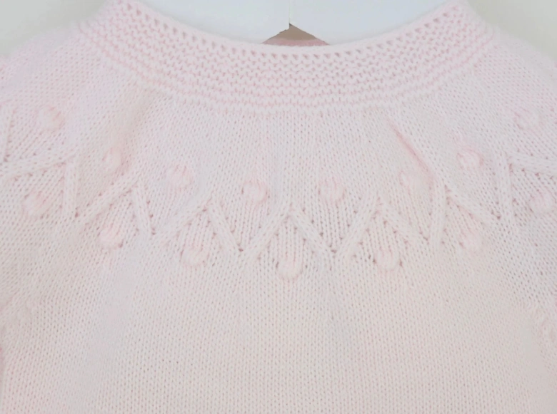 Girls Pale Pink Knit Pant Set