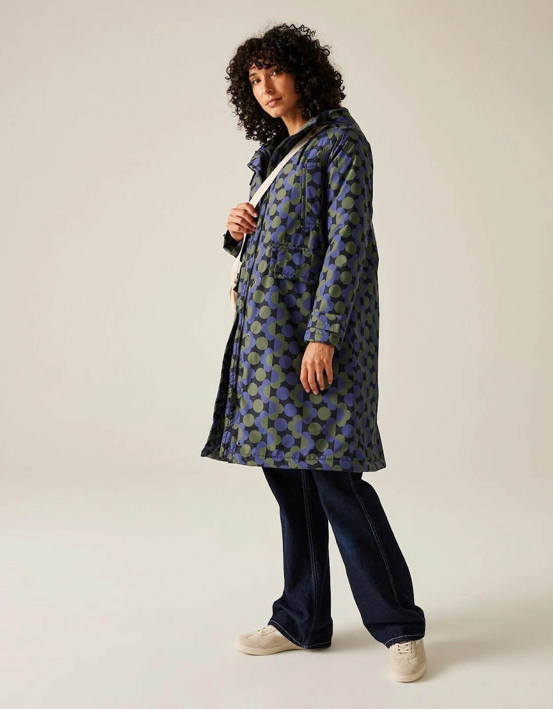 Womens Orla Long Length Waterproof Jacket, 2 of 1