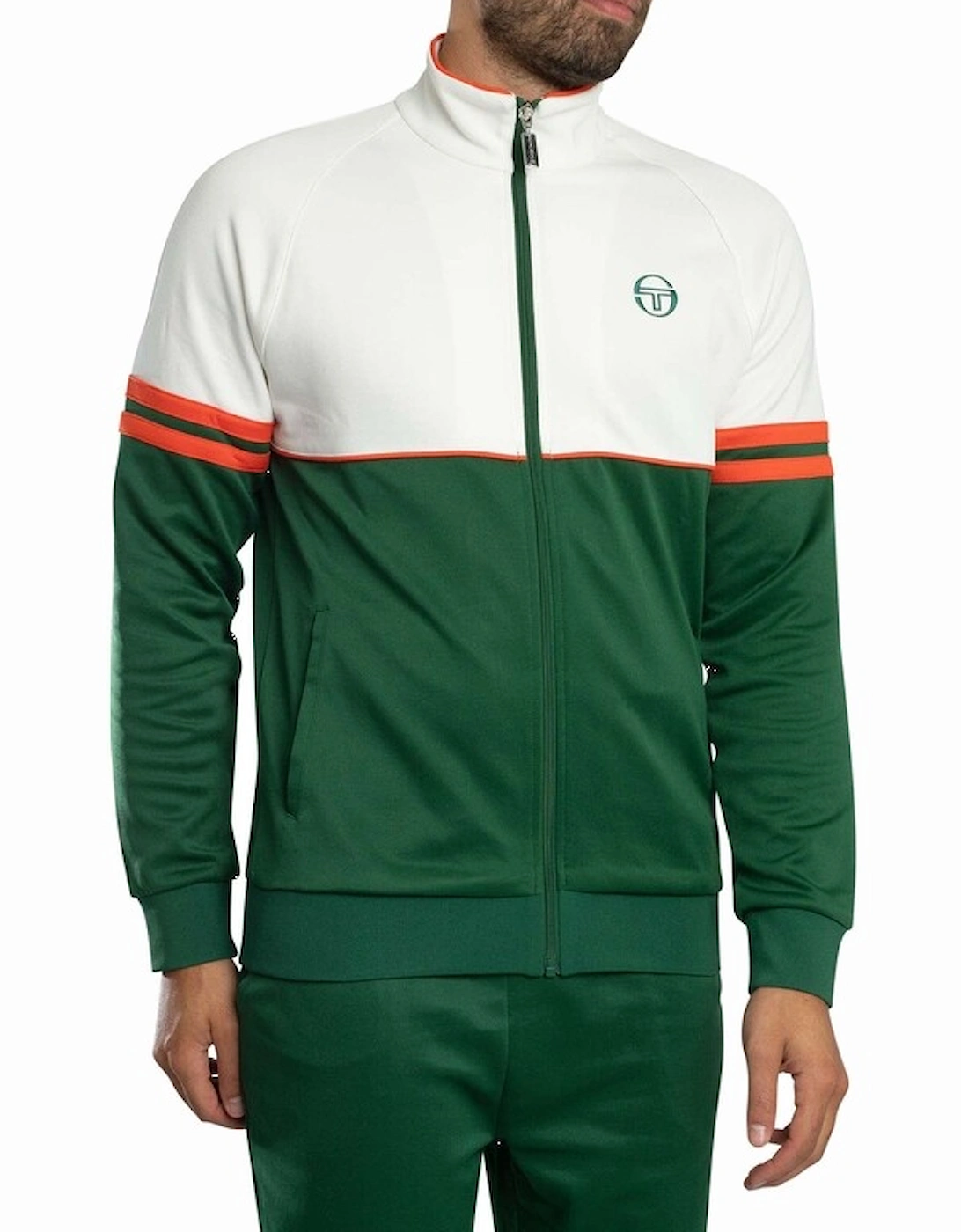 Orion Track Jacket - Gardenia/Eden/Tangerine Tango