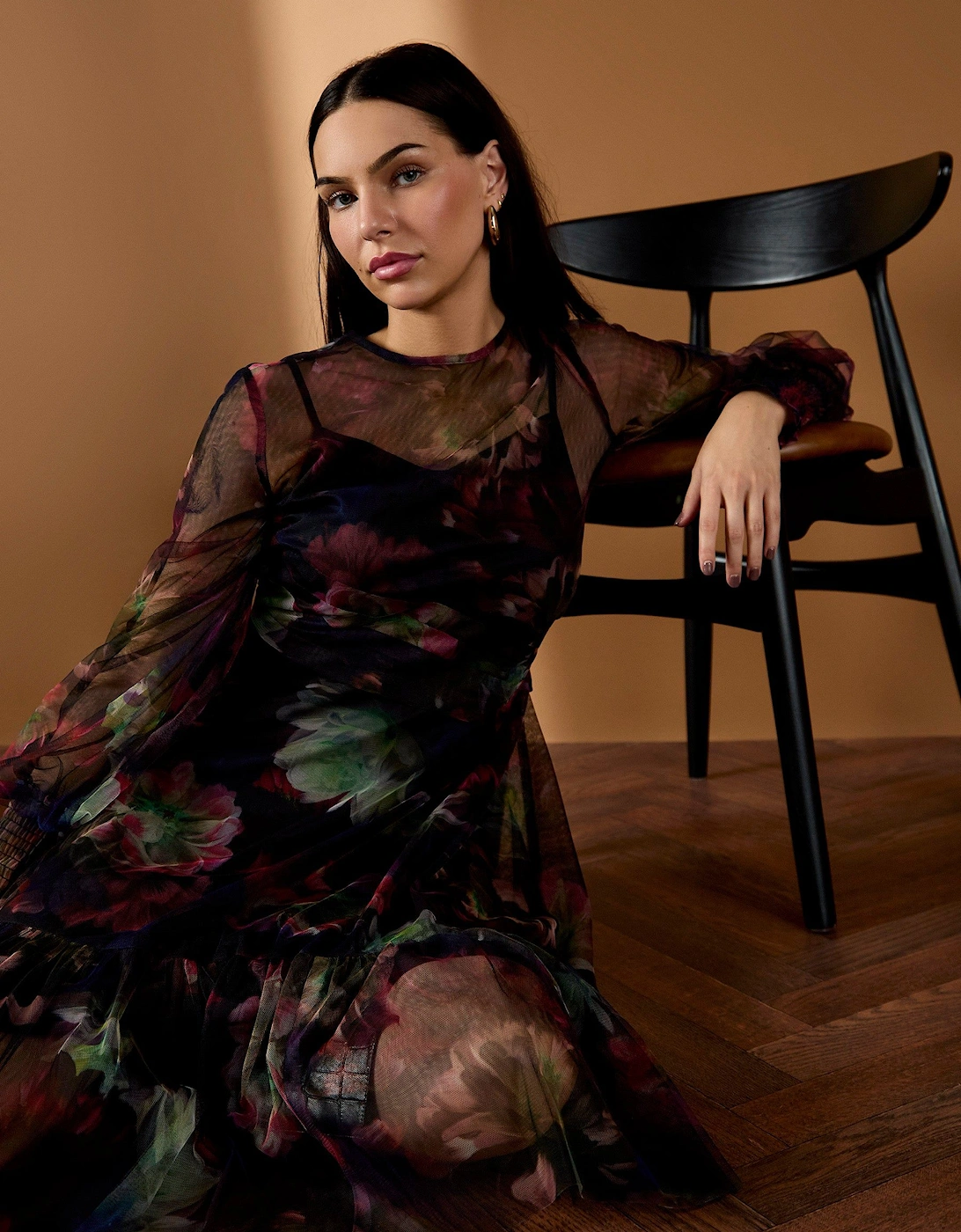 Bettina Floral Mesh Dress, 2 of 1