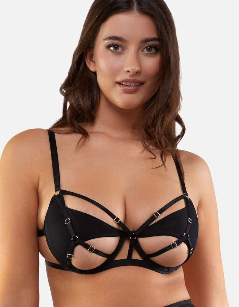 Penny Black Multi Strap Cut Out Mesh 'Bra'