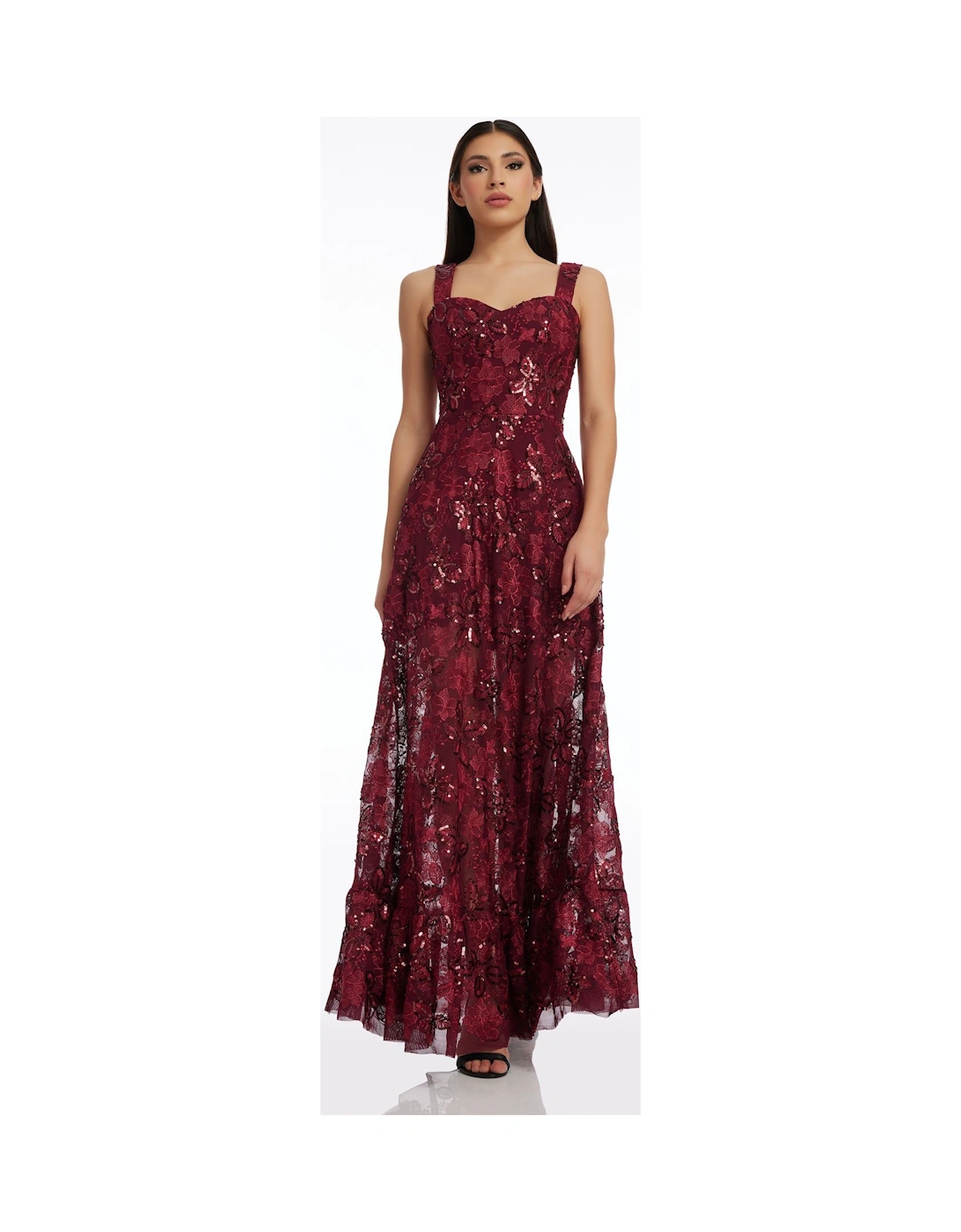Anabel Fit And Flare Maxi Dress, 2 of 1