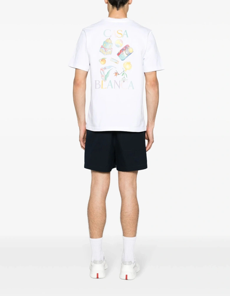 Objets En Vrac Printed T-Shirt in White
