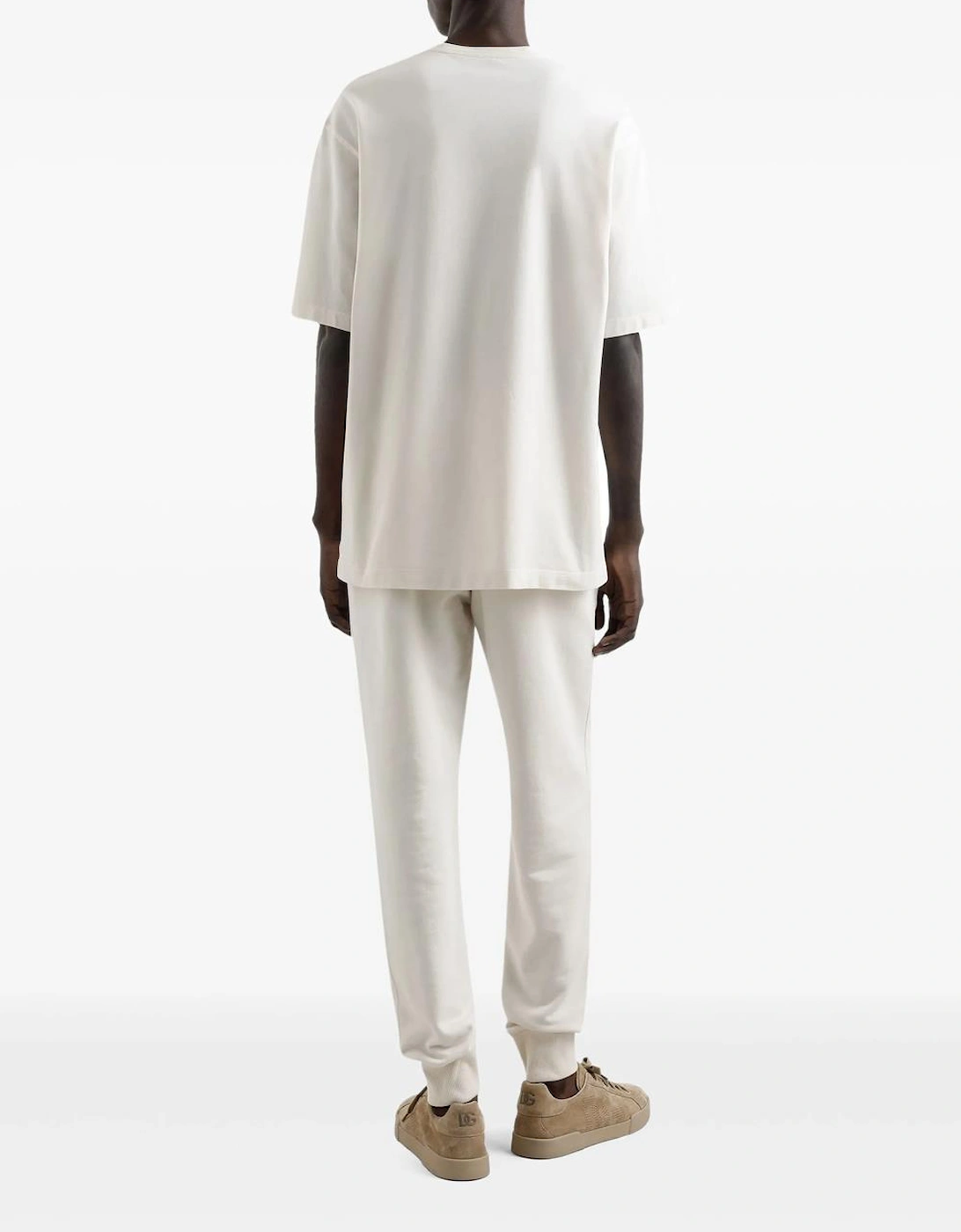 Small Metal Plaque T-Shirt in Off White