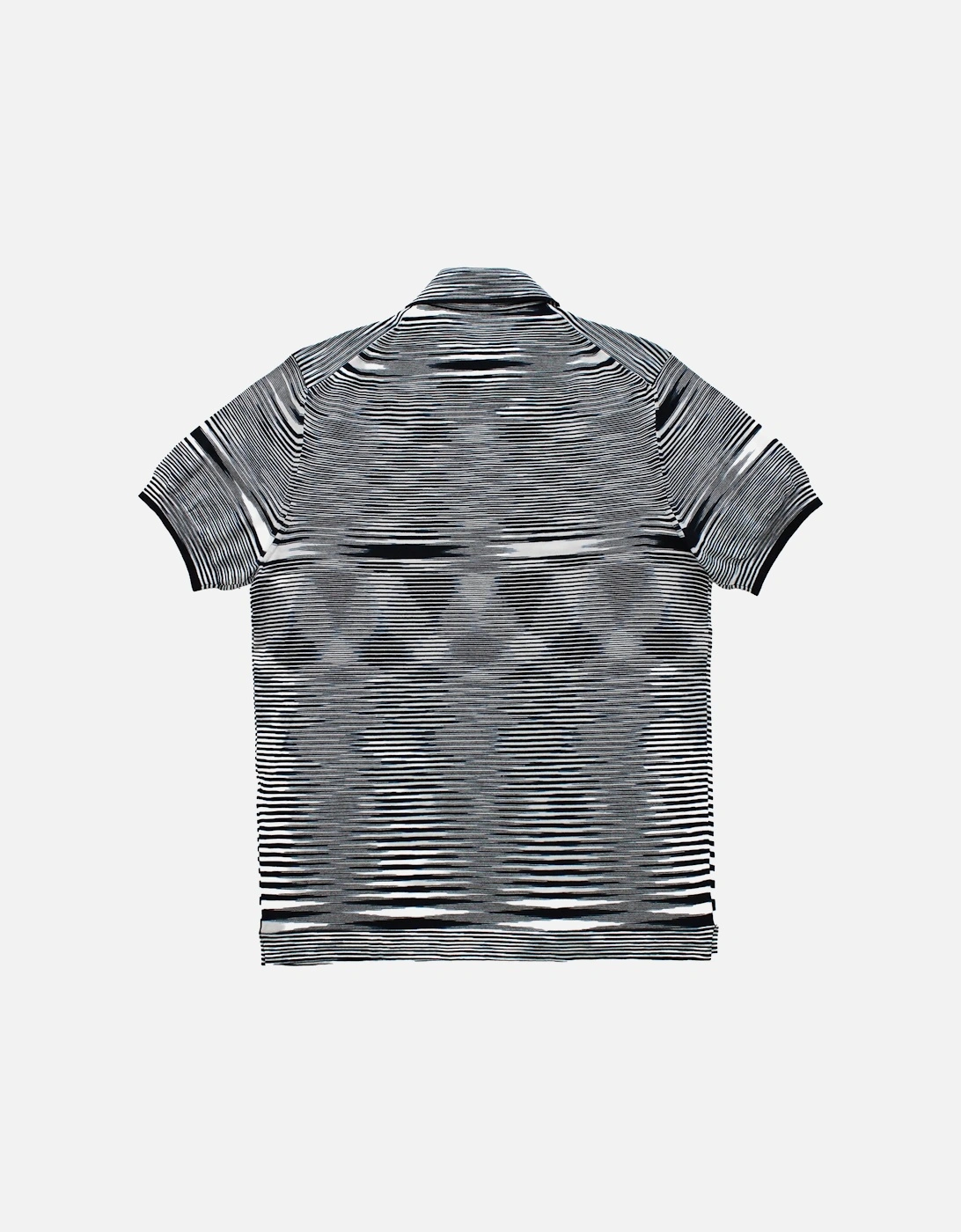 Short Sleeve Polo in Navy White