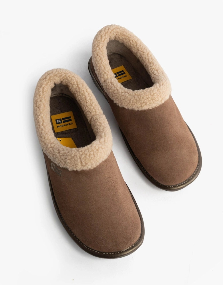 1754 Womens Full Fur Cuff Slippers Piedra