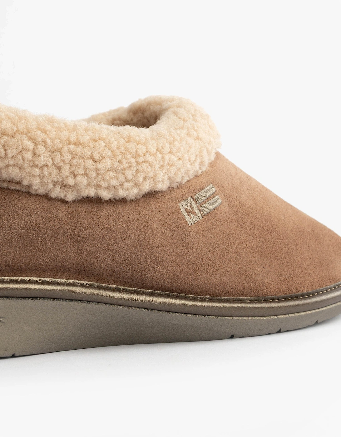 1754 Womens Full Fur Cuff Slippers Piedra