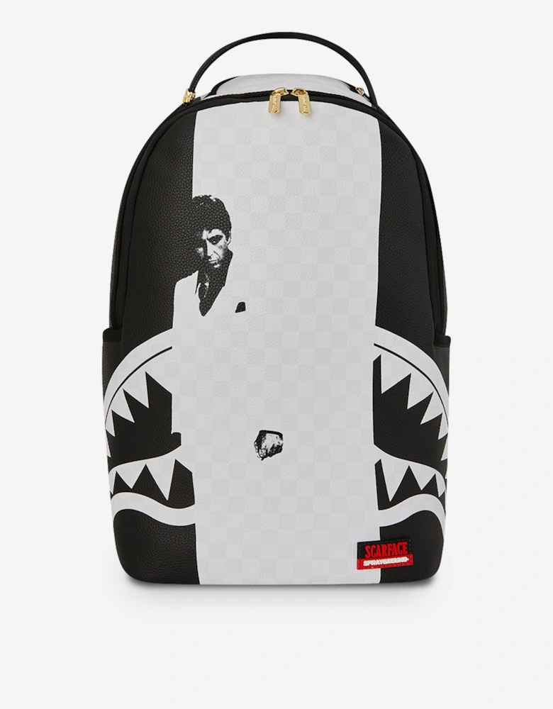 Kids Scarface Poster Style Backpack in White (45.72 cm)