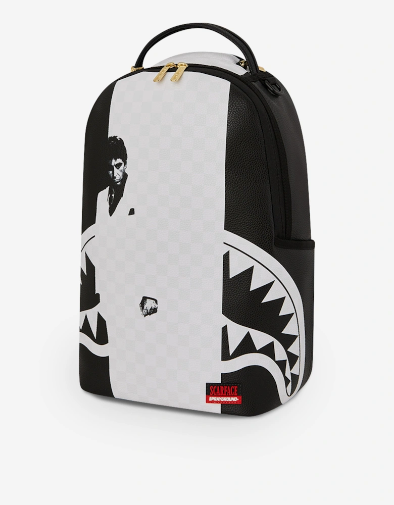 Kids Scarface Poster Style Backpack in White (45.72 cm)