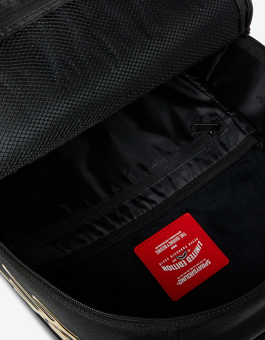 Kids Gold and Dangerous Backpack in Black (45.72cm)