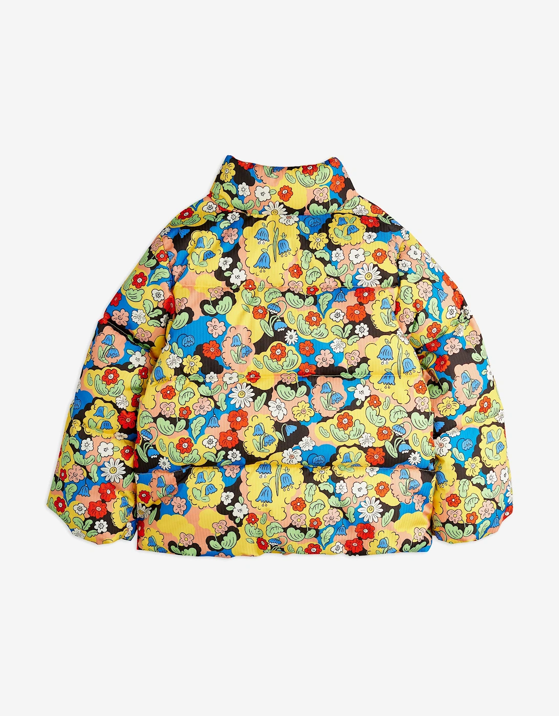 Girls Flowers AOP City Puffer Jacket in Multicolour