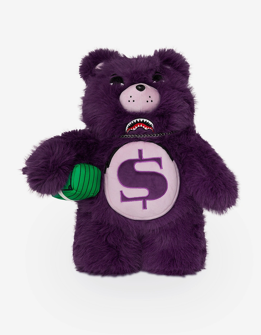 Kids Fur Cray Money Bear Backpack in Purple (63cm), 8 of 7