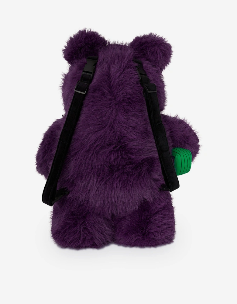 Kids Fur Cray Money Bear Backpack in Purple (63cm)