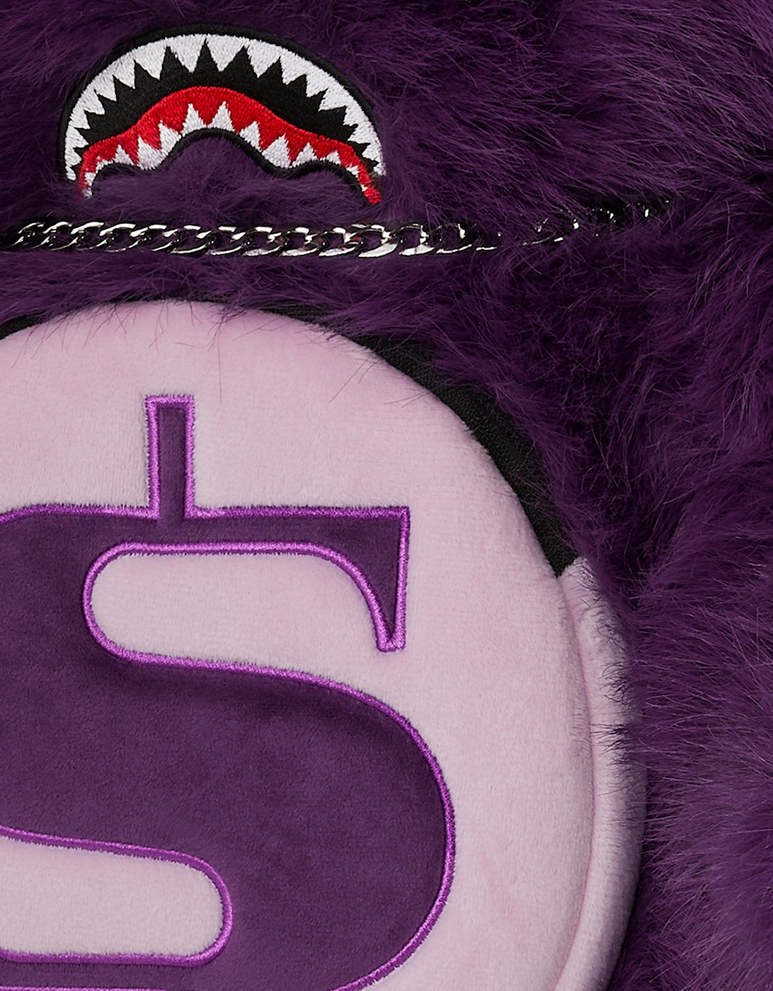 Kids Fur Cray Money Bear Backpack in Purple (63cm)