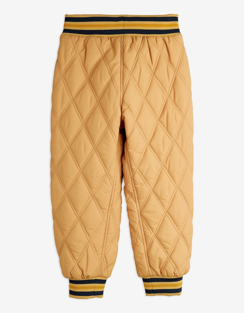 Kids Ritzratz Patch Quilted Trousers in Beige