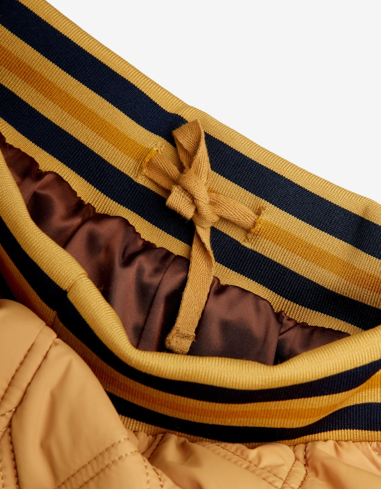 Kids Ritzratz Patch Quilted Trousers in Beige