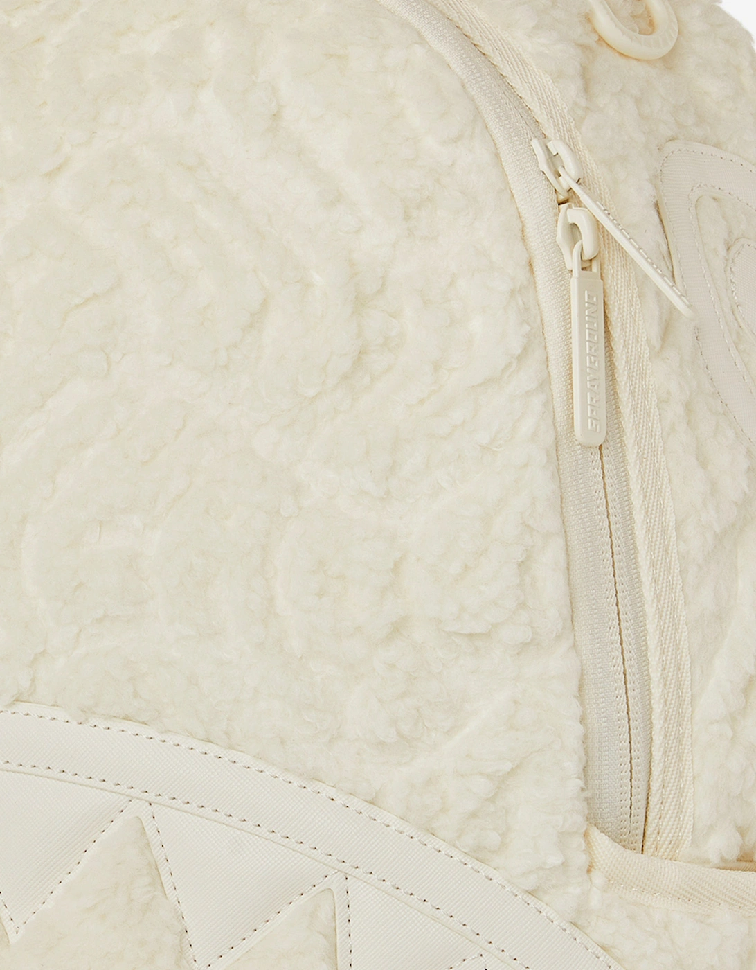 Kids Sherpa Shark Backpack in Ivory (45.72)