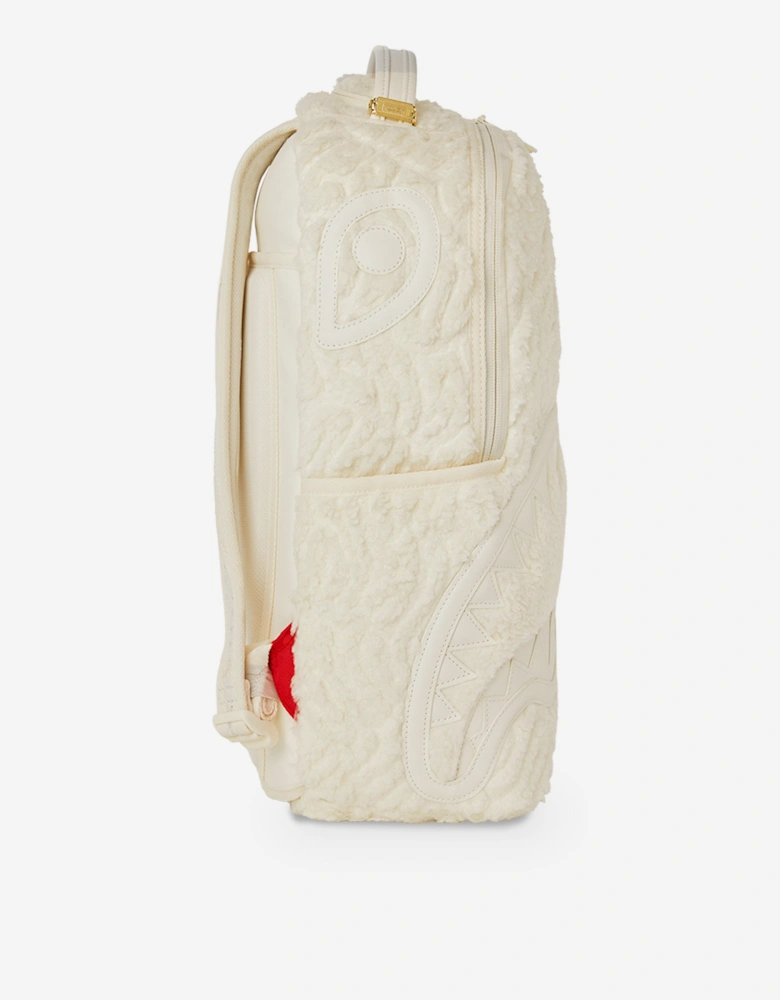 Kids Sherpa Shark Backpack in Ivory (45.72)