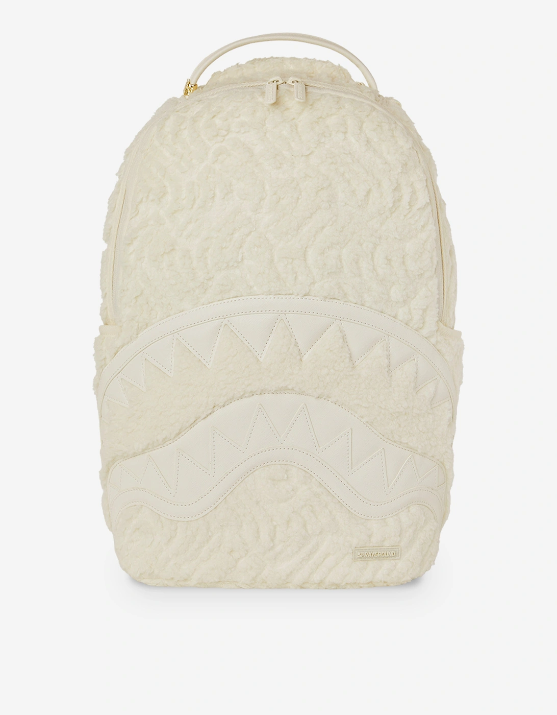 Kids Sherpa Shark Backpack in Ivory (45.72), 9 of 8