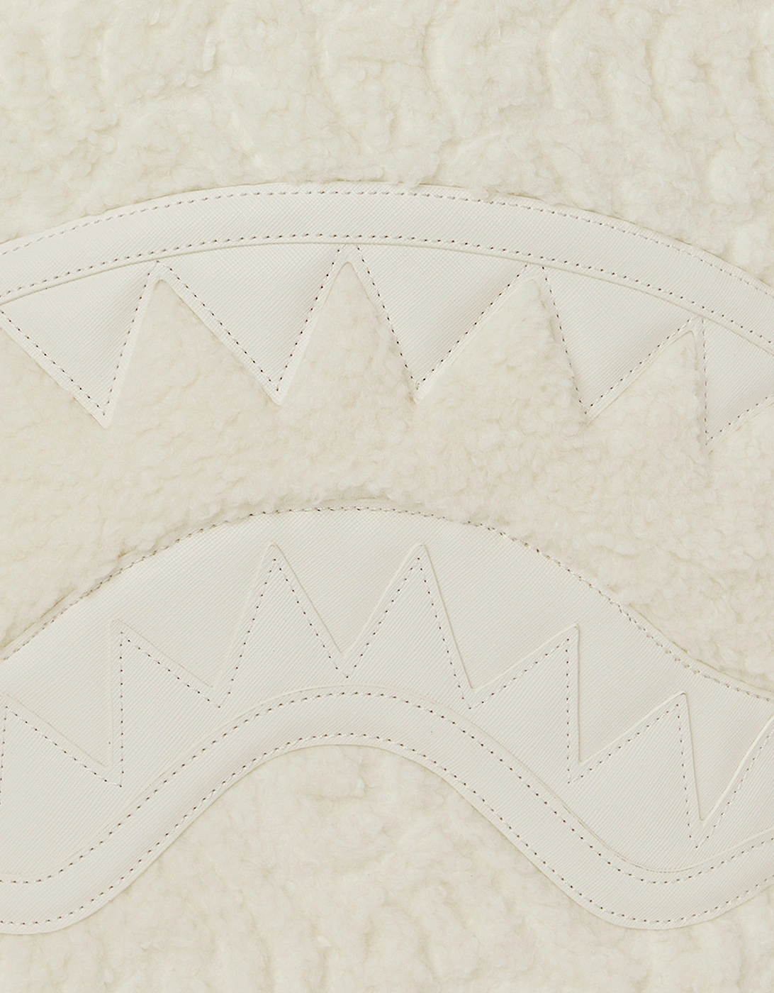 Kids Sherpa Shark Backpack in Ivory (45.72)