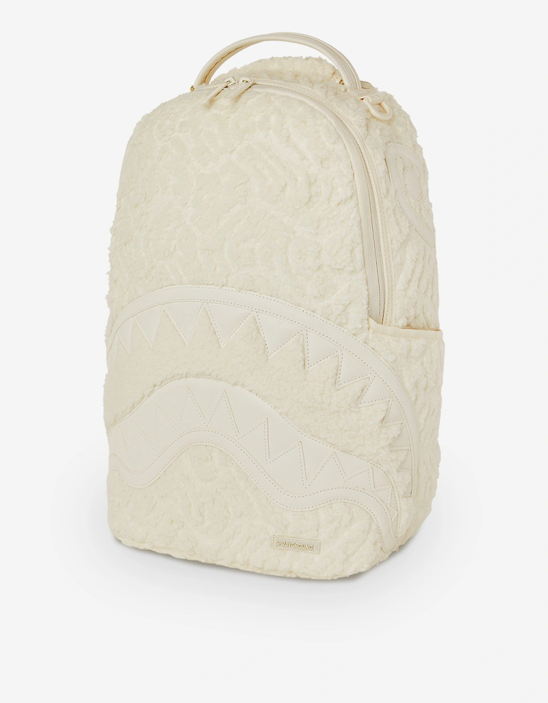 Kids Sherpa Shark Backpack in Ivory (45.72)