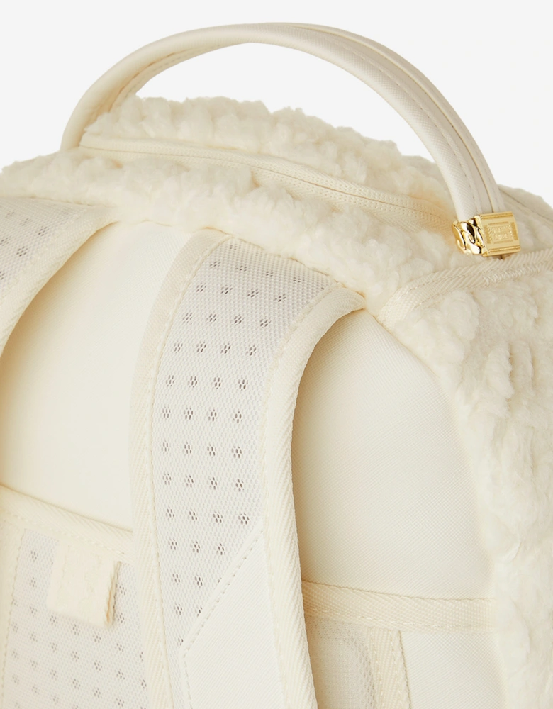 Kids Sherpa Shark Backpack in Ivory (45.72)