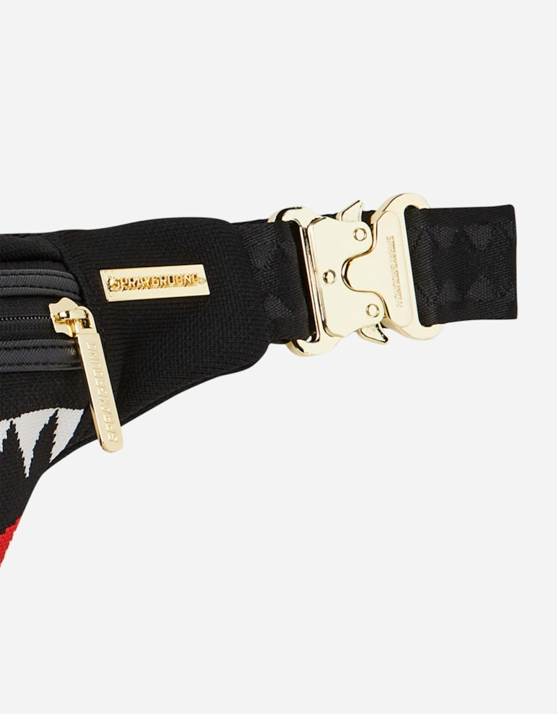 Kids Shark Central Knit Savvy Belt Bag in Black (45.72cm)