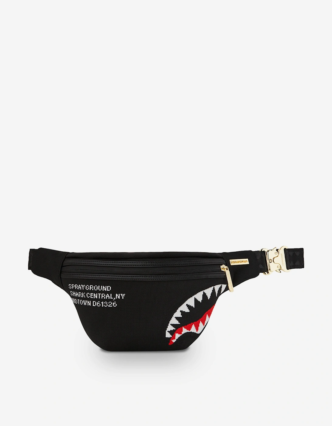 Kids Shark Central Knit Savvy Belt Bag in Black (45.72cm), 5 of 4