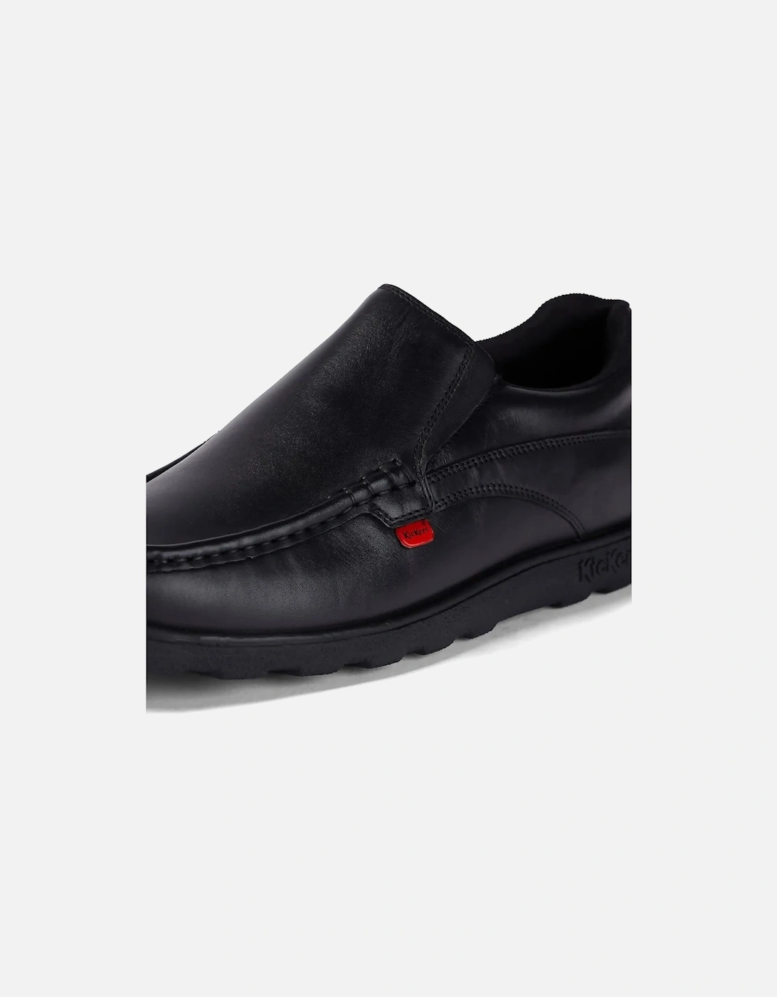 114227 FRAGMA SLIP Boys School Shoes Black