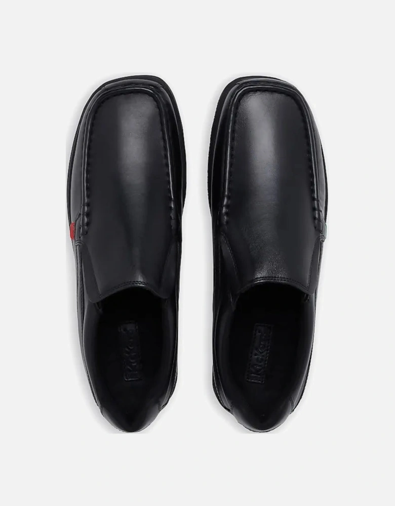 114227 FRAGMA SLIP Boys School Shoes Black