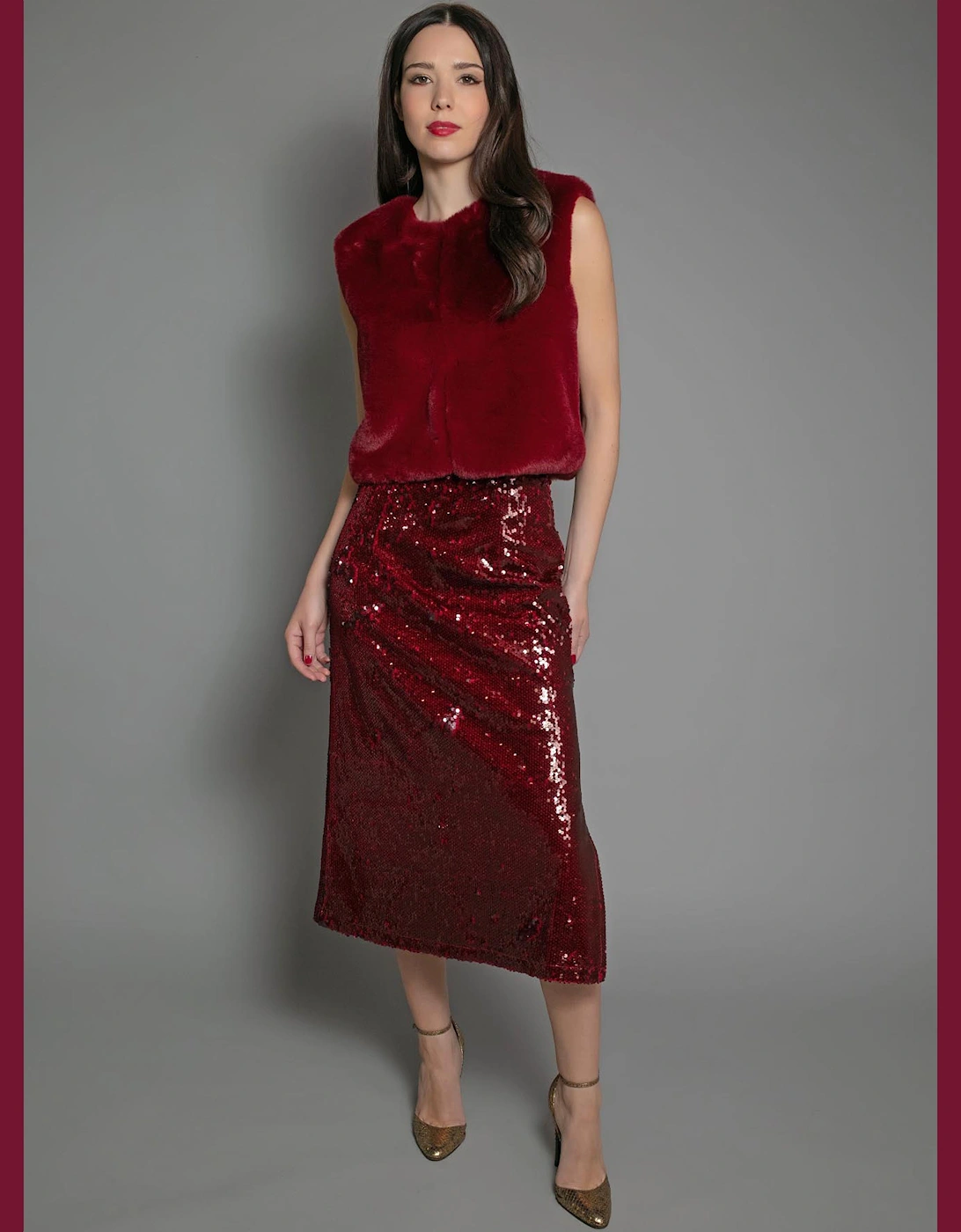 EDELWEISS GILET IN RED, 4 of 3