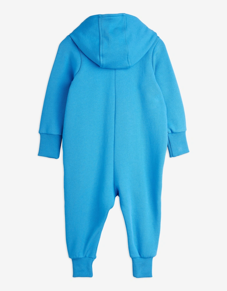 Baby Embroidered Dog Onesie in Blue