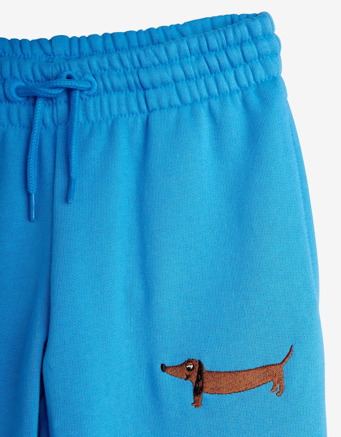 Kids Embroidered Dog Joggers in Blue