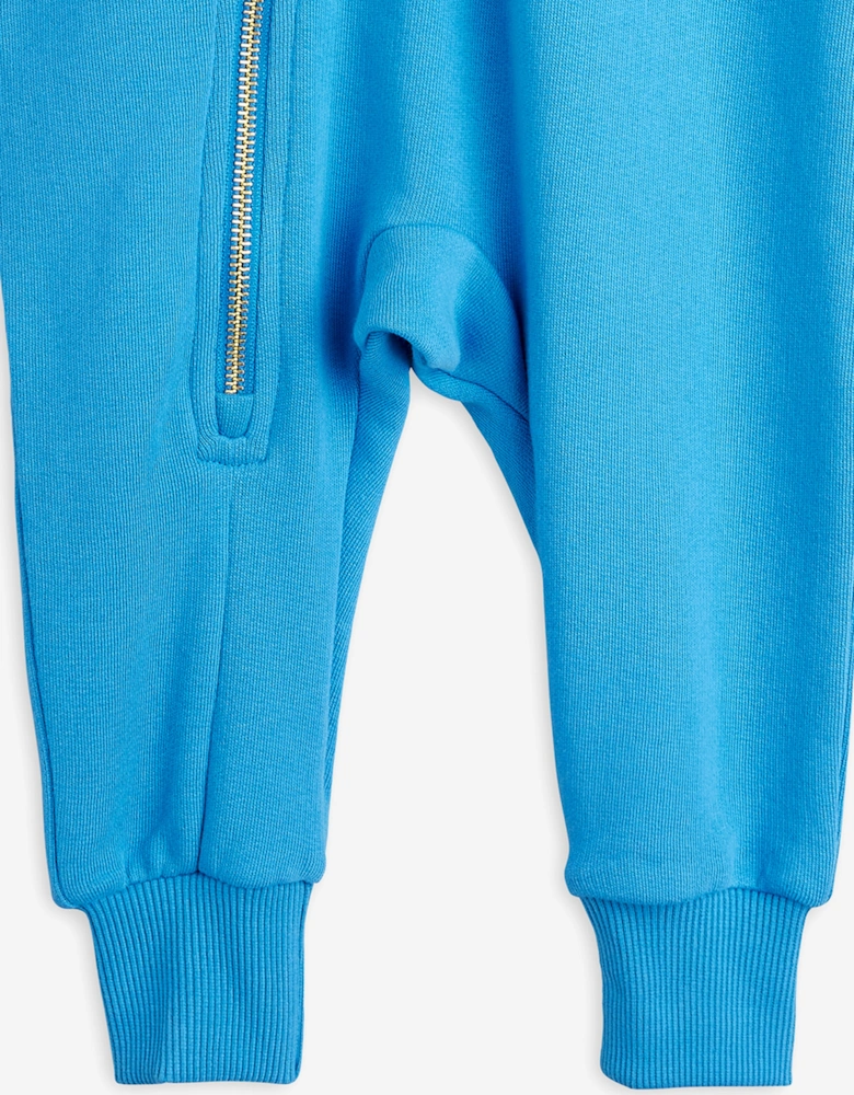 Baby Embroidered Dog Onesie in Blue