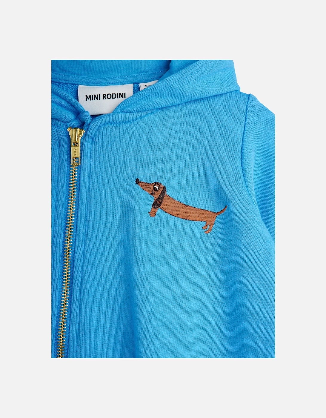 Baby Embroidered Dog Onesie in Blue