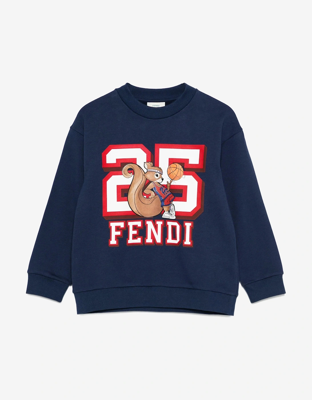 Fendi Boy's Fendi Boys Squirrel Sweatshirt in Navy