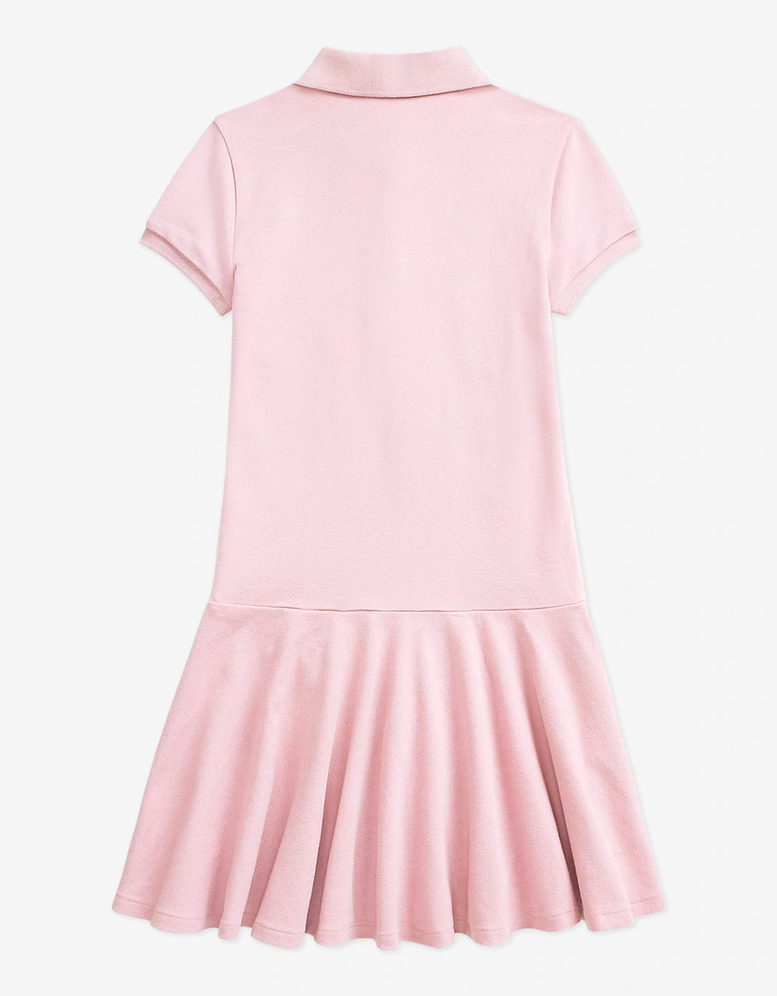 Girls Logo Polo Dress in Pink