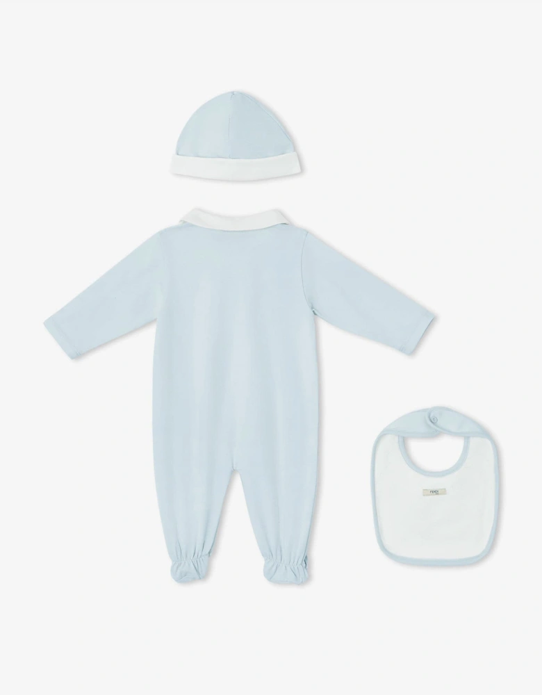 Baby Boys Bear Babygrow Set in Blue